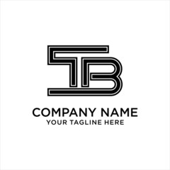 Letter TB Logo Design Concept