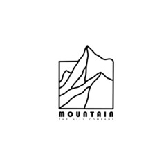Mountain logo template. Vector Eps10
