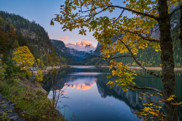 Austria Dachstein and Gosau lake 