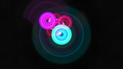 abstract background with circles for music cover