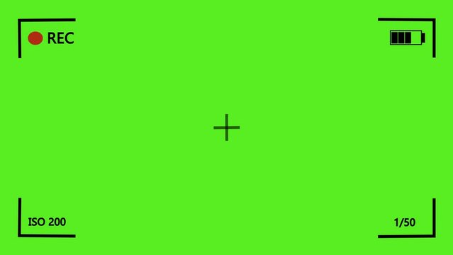 Illustrated frame of the video camera screen in 4k resolution	