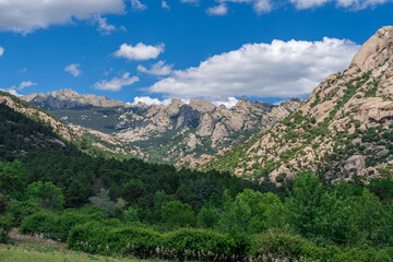Fototapeta na wymiar La Pedriza en la Sierra de Guadarrama en Madrid