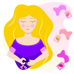 nails girl self-care beautiful style makeup