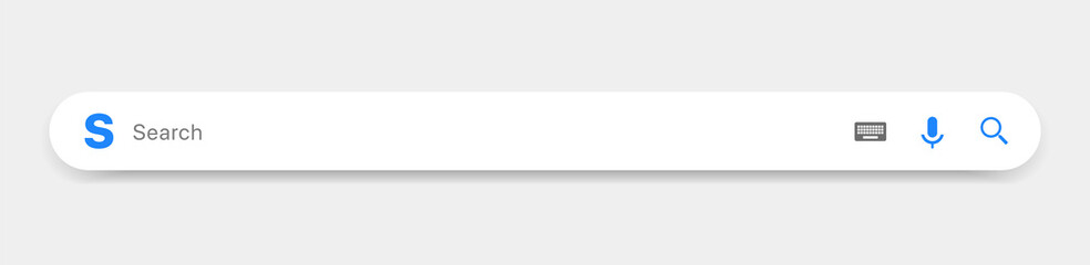 Fototapeta premium Search Bar for ui ux design and web site. Search Address and navigation bar icon. Collection of search form templates for websites