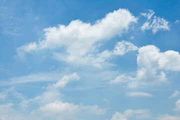 blue sky with clouds