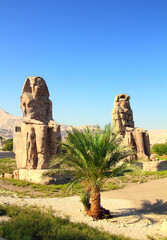 colossi of memnon in Luxor Egypt