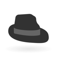 Hat on a white background. Vector graphics.