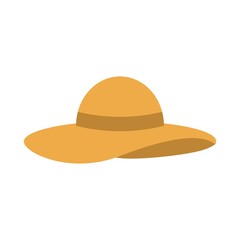 Hat on a white background. Vector graphics.