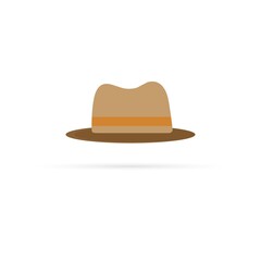 Hat on a white background. Vector graphics.