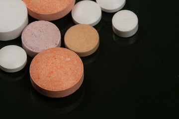 variation of coated tablets for treatment of diseases