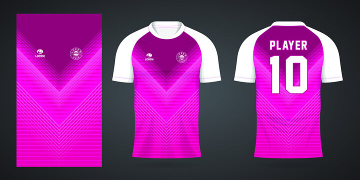 Pink Football Jersey Sport Design Template