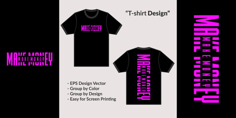 Streetwear vector style design theme make money for Premium Vector tshirt hoodie merchandise