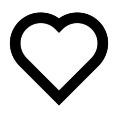 Heart shape icon vector symbol for creative graphic design ui element in a pictogram illustration