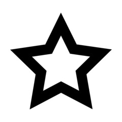 Star shape icon vector symbol for creative graphic design ui element in a pictogram illustration