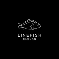 Fototapeta premium Fish logo design icon template