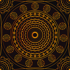 Vector Illustration Seamless Fabric Print Tribal Style Fabric Pattern Tile Patterns Backgrounds Native Africa South America Maya