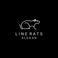 Rats logo design icon template