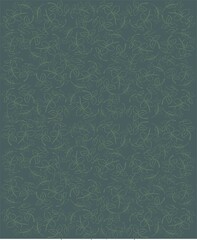 Print with dark background with soft floral 