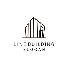 Building logo design icon template