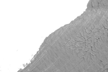 black white abstract acrylic painting color texture on white paper background by using rorschach inkblot method