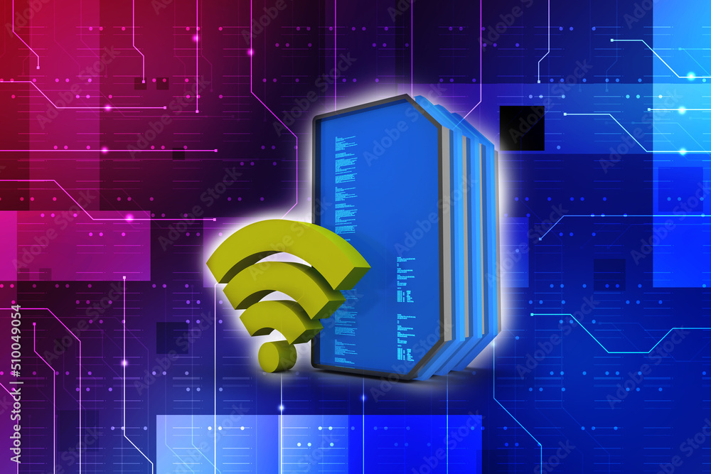 Poster 3d rendering high speed 16gb sd flash memory cards with wifi modem