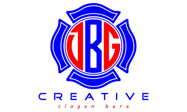 DBG letter monogram font graphic badge Round logotype with 3 letter. vintage style symbol style Emblem with spiral classic. Vector logo template