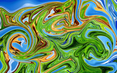 Abstract digital background with smooth gradients in trendy colors.