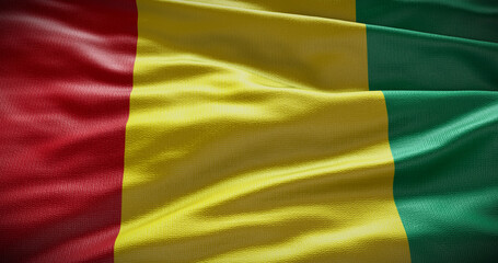 Guinea national flag background illustration. Symbol of country