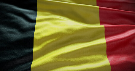 Obraz premium Belgium national flag background illustration. Symbol of country