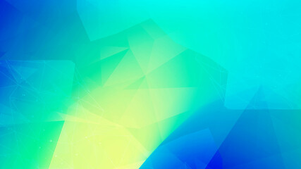 web banner Blue and Turquoise Crystal abstract Diamond Technology background