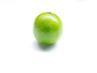a lime on white background