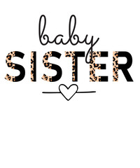 baby sister svg, sister svg, half leopard cheetah print baby sister svg, sisters svg, sister leopard, little girl svg, baby

