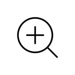 Fototapeta premium zoom in icon