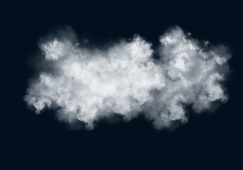 Fototapeta na wymiar clouds of smoke on a dark blue background