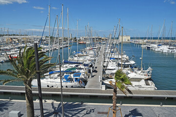 Port de plaisance de Canet-en-Roussillon, Pyrénées orientales, Occitanie.