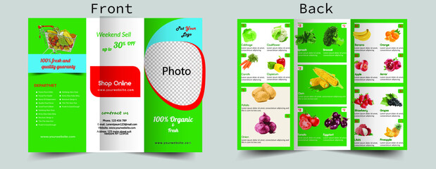 Grocery Store Trifold Brochure