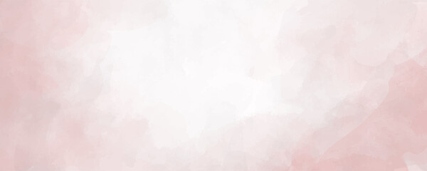 Obraz premium Vector watercolor art background. Valentines. Hand drawn pink abstract vector illustration for background, cover, interior decor. Pink brush strokes and splashes on white backdrop. Empty blank.