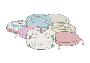 Arabian cushion illustration