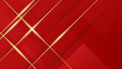 Fototapeta na wymiar Abstract red and gold background