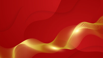 Abstract red and gold background