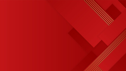 Naklejka premium Abstract red and gold background