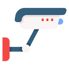 Cctv flat icon. Can be used for digital product, presentation, print design and more.