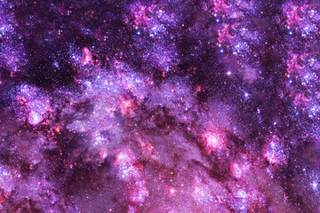 Beautiful purple space nebula. Elements of this image furnished by NASA