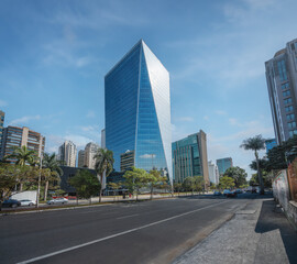 Fototapeta na wymiar Faria Lima Avenue - city financial center - Sao Paulo, Brazil
