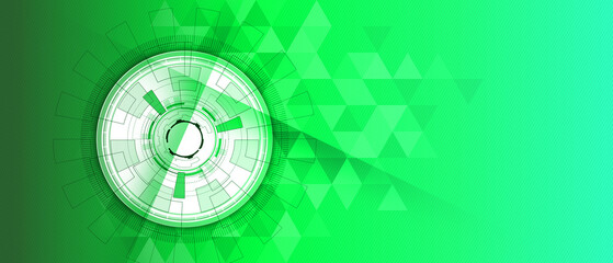 green modern technology electric abstract background