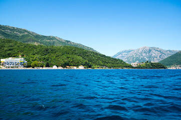 Panorama of the Bay of Kotor and the town