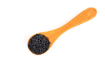 Black organic lentils