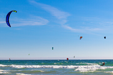 Kitesurf at Fonte da Telha beach