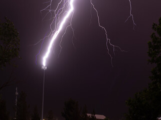 Lightning Stikes a Cell Phone Tower 6/9/2022
