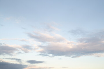 Naklejka na ściany i meble The background of a beautiful evening sky.Beautiful evening landscape.